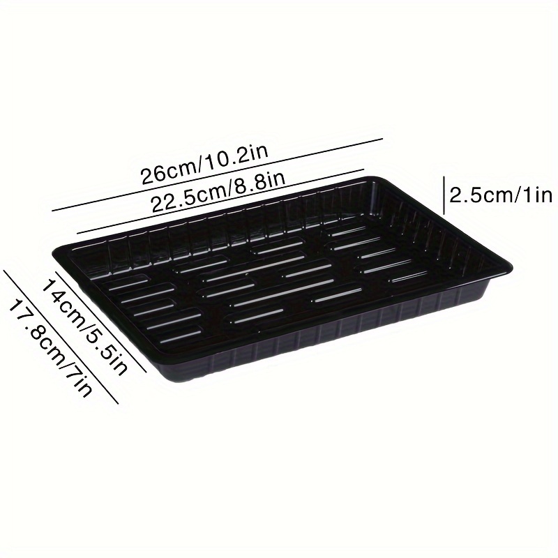 1Pc Durable Black PET Plastic  - огляд і ціна Seed Starter Tray