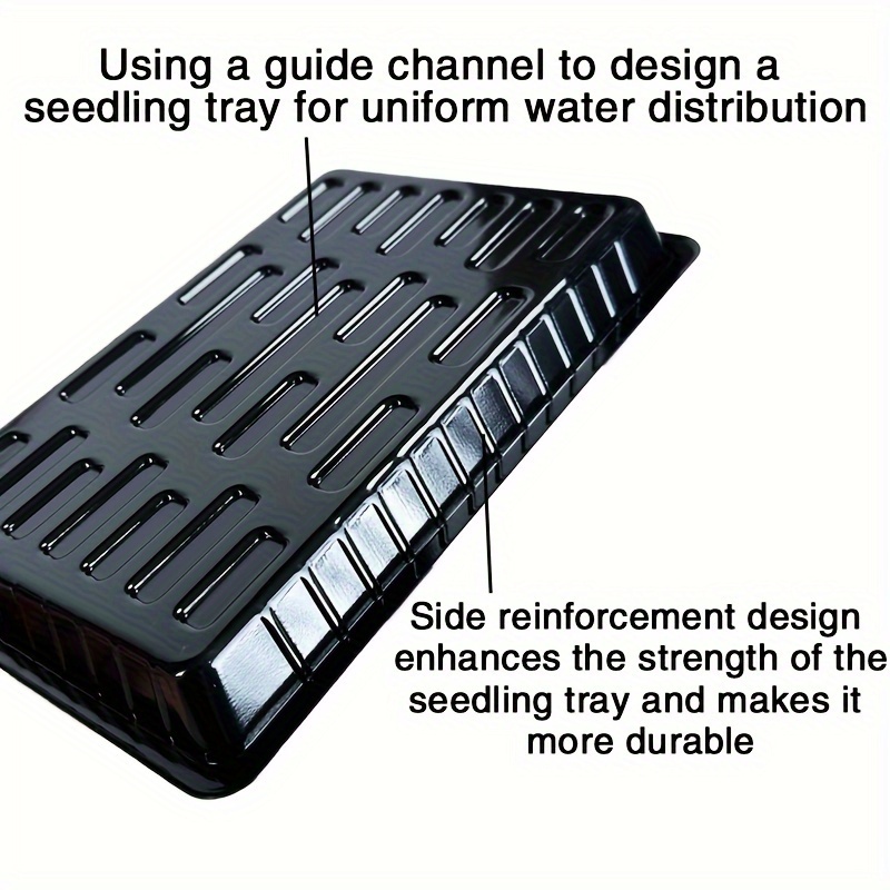 1Pc Durable Black PET Plastic  - огляд і ціна Seed Starter Tray