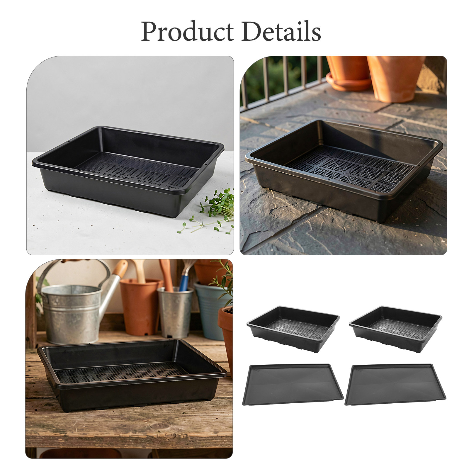 2Set Garden Planting Trays Reu - огляд і ціна Seed Starter Tray