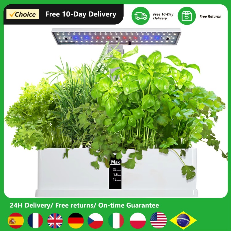 9 Pods Smart Hydroponics Growi - огляд і ціна Grow Light Led