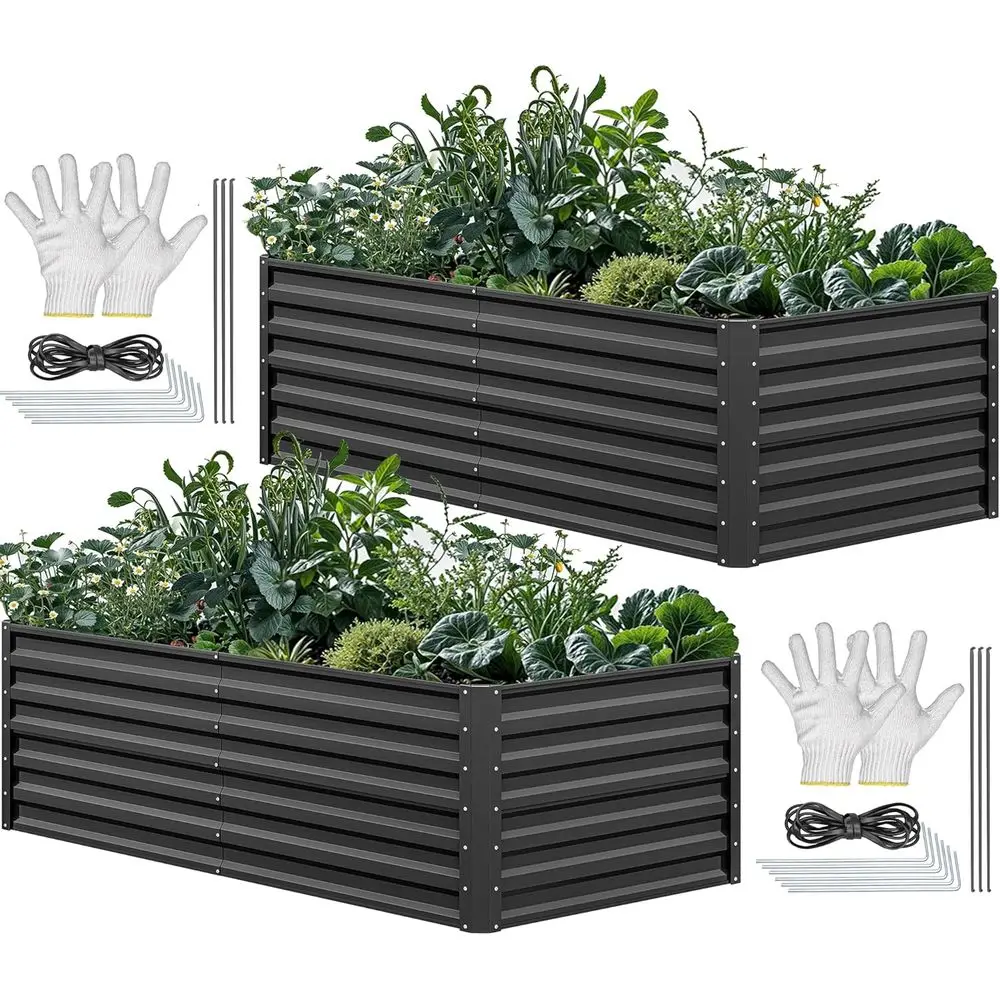 6x3x2ft Large Galvanized Metal - огляд і ціна Garden Gloves