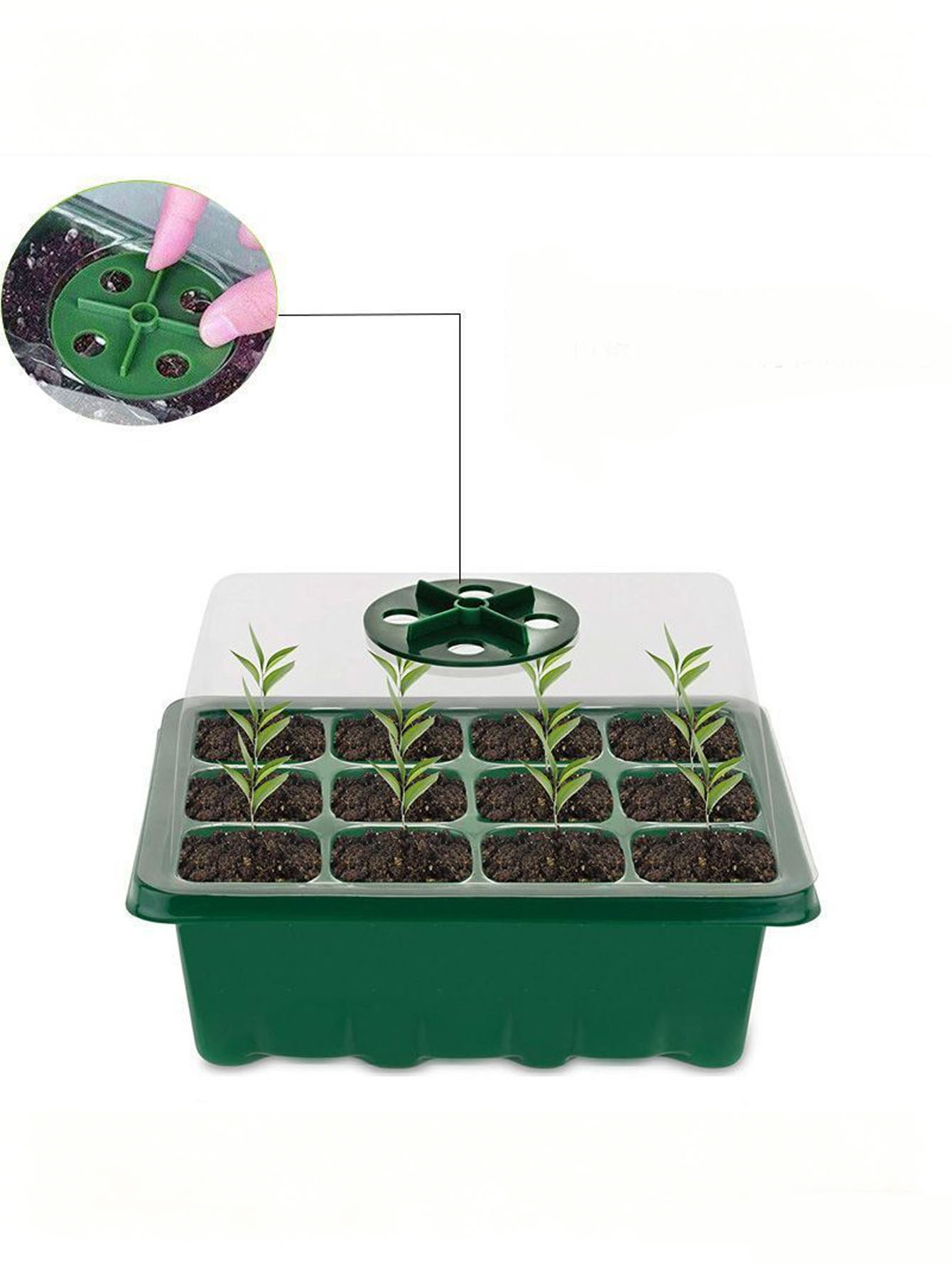 1/2pc 6/12-Hole Seedling Tray, - огляд і ціна Seed Starter Tray